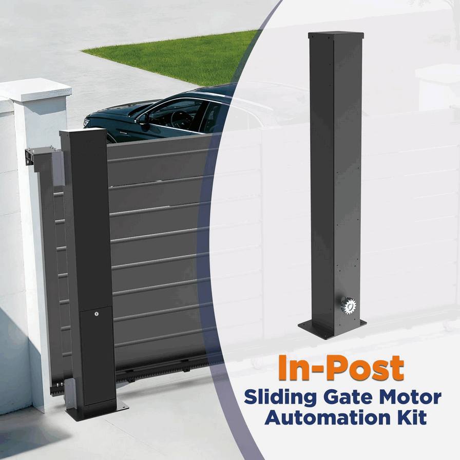 Affordable DIY Automatic Sliding Gate Motor Kit - In-Post Electric Gate Opener for Easy Home Installation