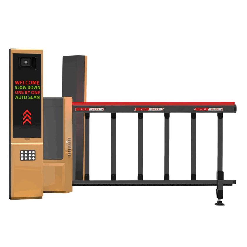 Heavy-Duty Automated Parking Gate with Integrated ANPR Camera System - Smart License Plate Recognition Vehicle Access Control & Boom Barrier for Philippine Properties