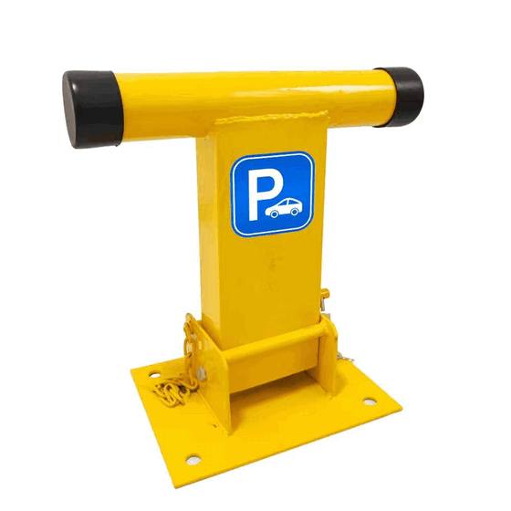 Heavy Duty T-Shape Manual Parking Barrier - 2-Ton Load Capacity Durable Steel Parking Lock for Secure Vehicle Spaces