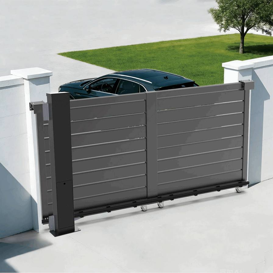 In-Post Sliding Gate Motor with Infrared Safety Sensors - Premium Automatic Gate Opener for Residential Security & Obstacle Detection