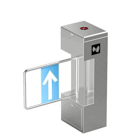 High-Security Swing Barrier Turnstile - Advanced Retail Entrance Management for Supermarkets and Shopping Hubs