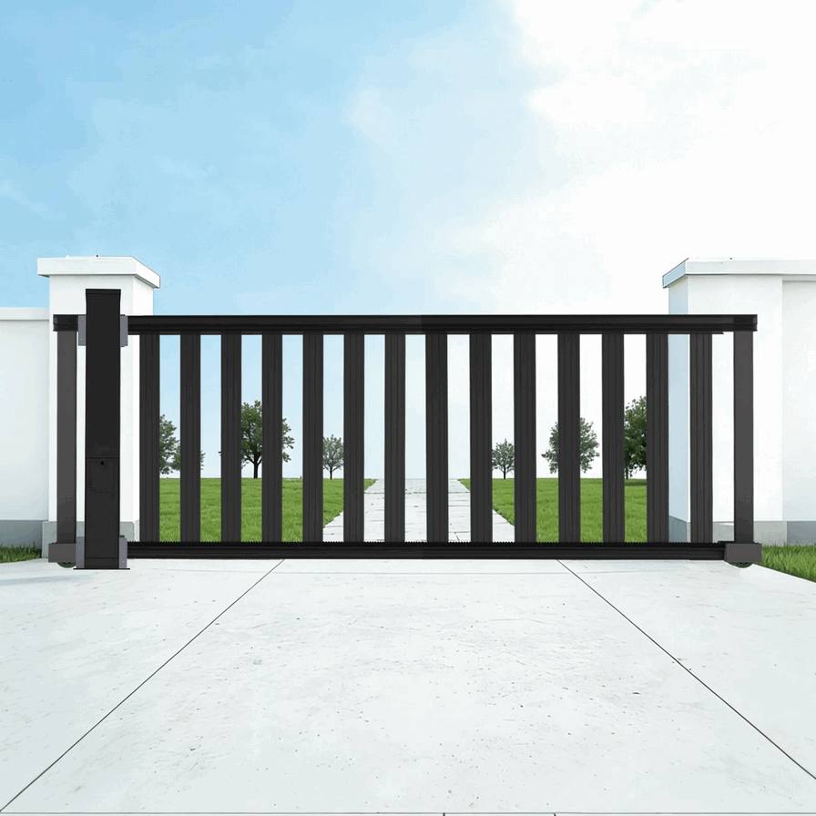 Affordable DIY Automatic Sliding Gate Motor Kit - In-Post Electric Gate Opener for Easy Home Installation