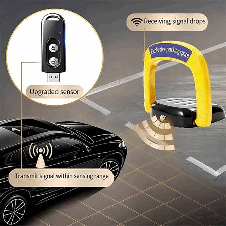 Automatic Smart Parking Bollard - High-Tech Induction Sensor Rising Barrier with Anti-Collision Protection for Property Security