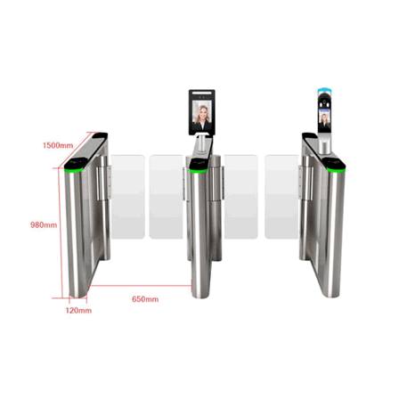 High-Speed RFID Optical Speedlane Turnstile – Premium Corporate Lobby Security & Access Management System