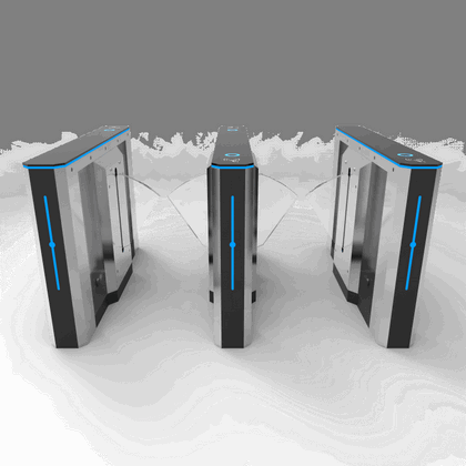 Stainless Steel Tripod Turnstile with Integrated Biometric Attendance – Smart Staff Access & Time Tracking System