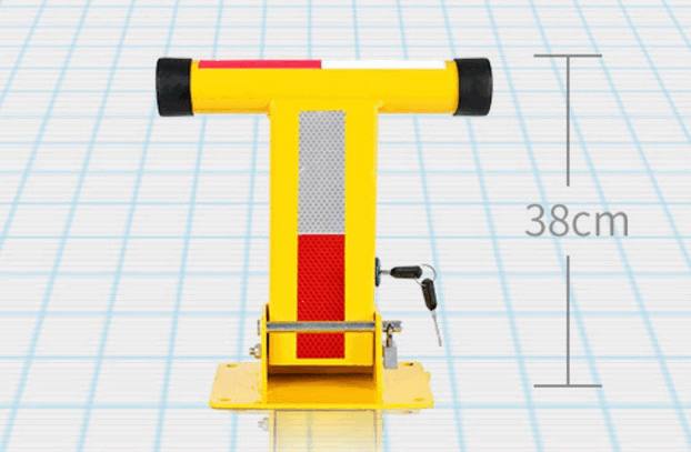 Heavy Duty T-Shape Manual Parking Barrier - 2-Ton Load Capacity Durable Steel Parking Lock for Secure Vehicle Spaces