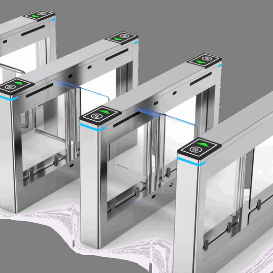IP44 Face Recognition Swing Barrier Gate – Advanced Anti-Tailgating System for Unauthorized Access Prevention