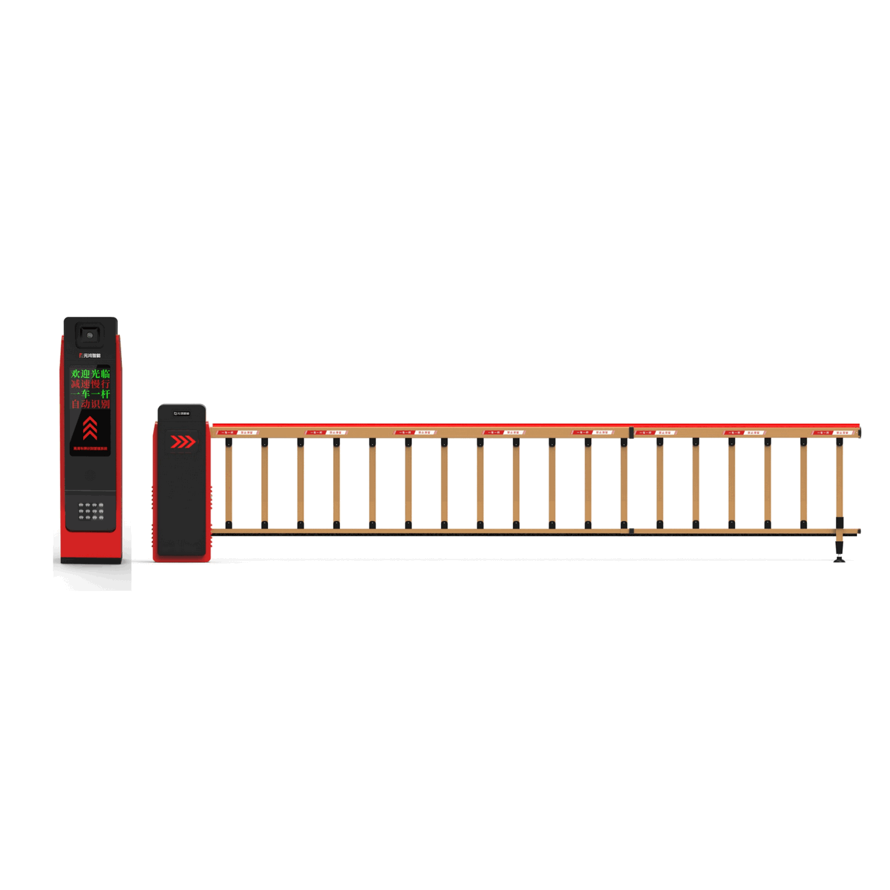 High-Security 4.5m Mesh Fence Arm Barrier Gate - Anti-Climb Vehicle Access Control System for Philippine Corporate Campuses