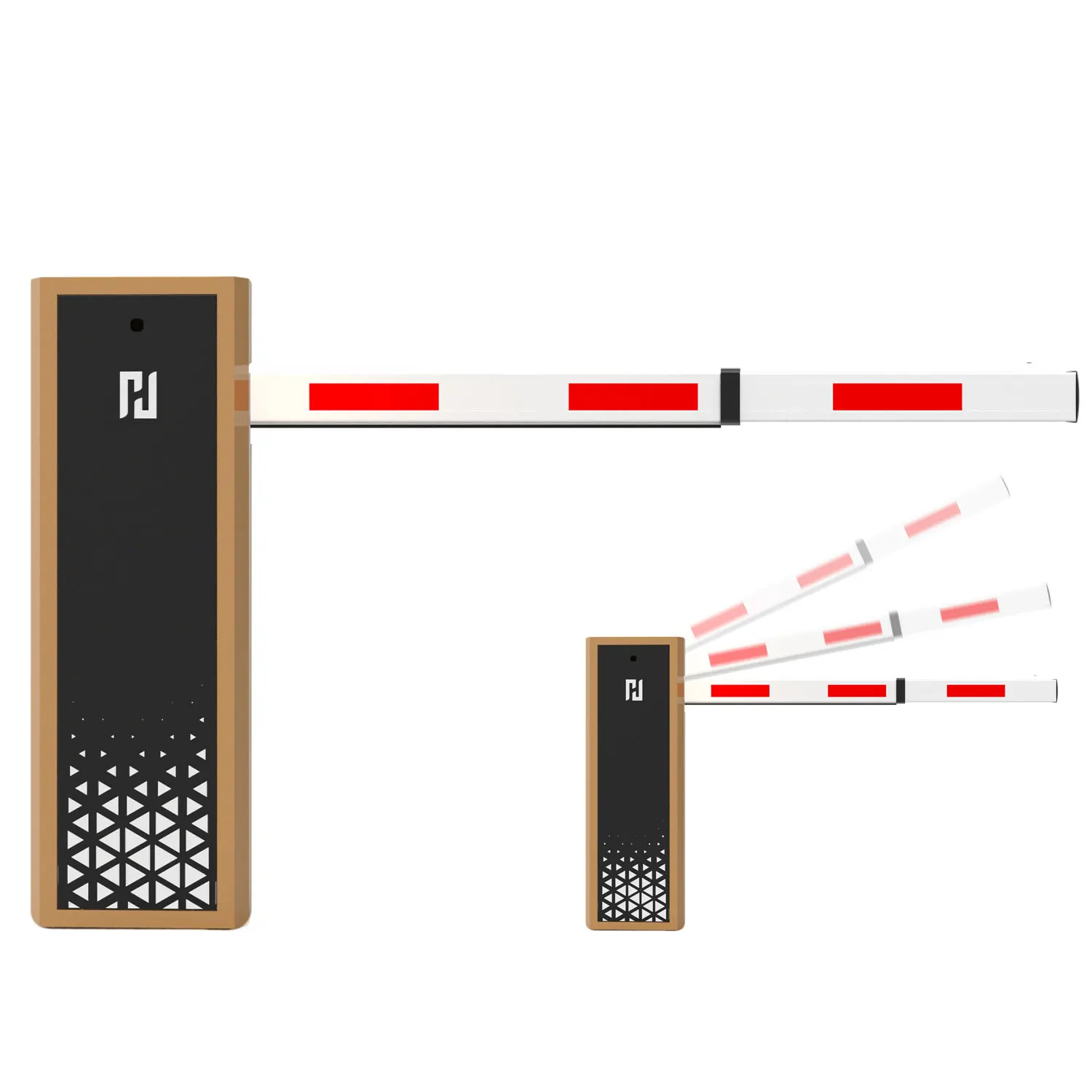 Commercial LPR Integration Servo Barrier Gate - Smart Motorized Vehicle Access Control & Automatic License Plate Recognition System for Philippine Properties