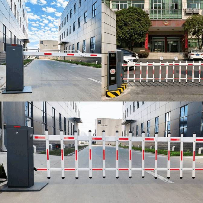 Professional Aluminum Alloy Automatic Barrier Gate with Integrated Night-Vision Surveillance Camera