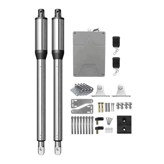 Automatic Double Swing Gate Opener - 24VDC Heavy Duty Dual Arm Electric Gate Motor for Residential and Commercial Security