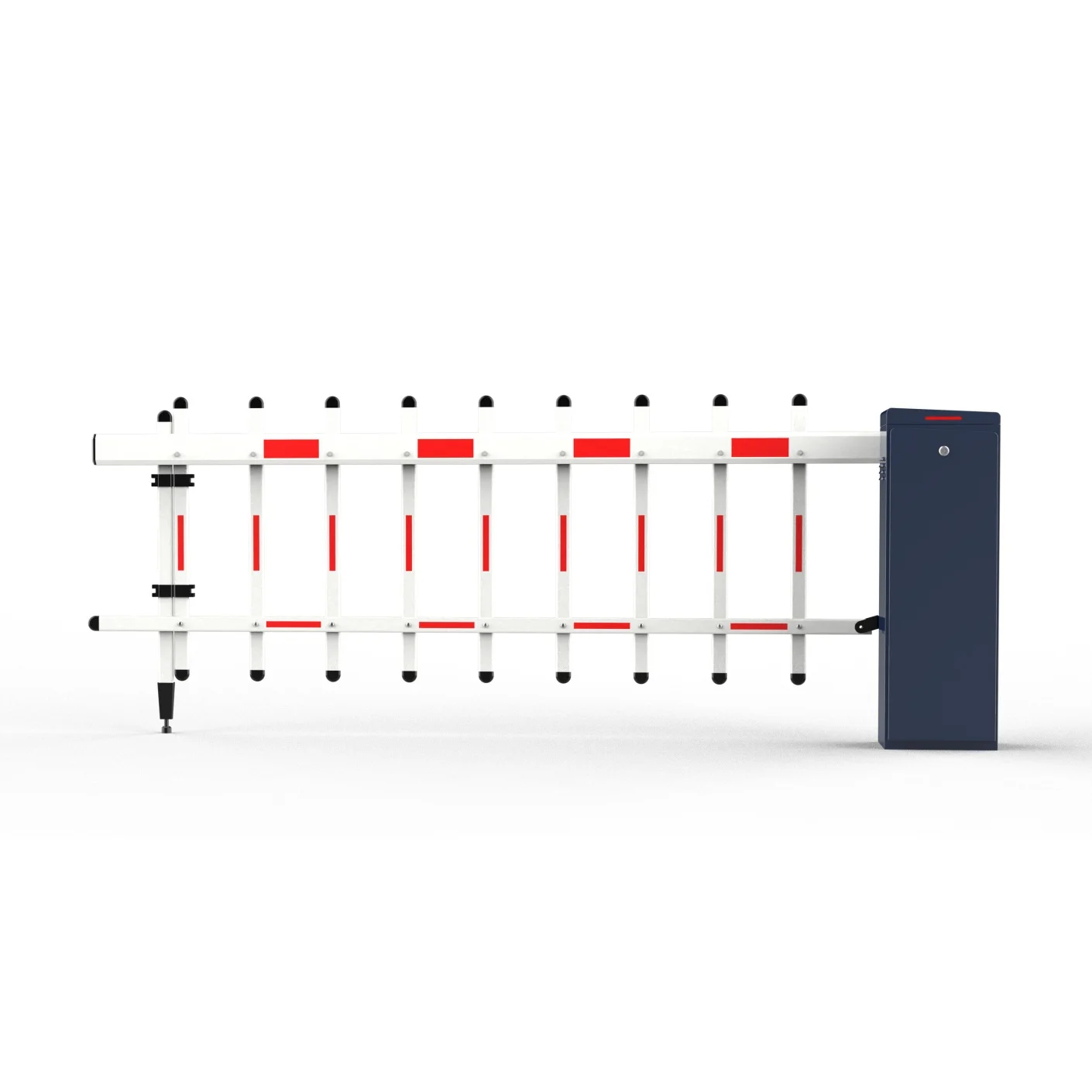 Outdoor Parking Toll DC Articulated Boom Barrier - Smart Folding Arm Vehicle Access Control & Traffic Gate System for Philippine Properties