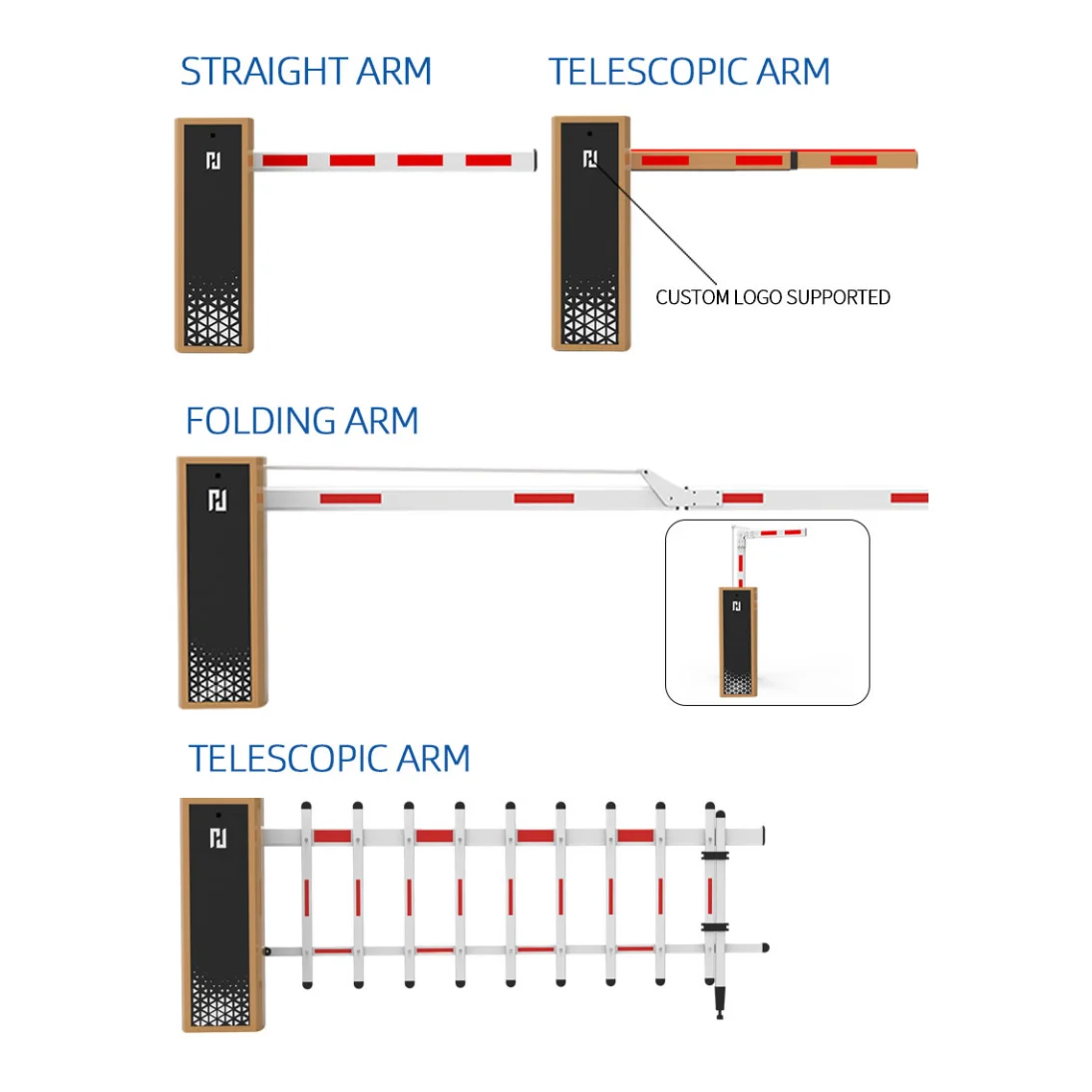 Straight Arm LPR & RFID Automatic Identification Barrier Gate - Smart Motorized Vehicle Access Control & Parking Management System for Philippine Properties