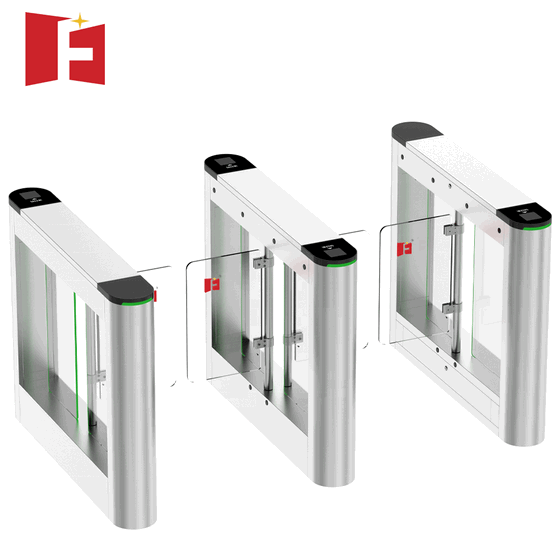 IP55 Waterproof Swing Turnstile Gate - Advanced Face Recognition Camera and RFID Access Control System
