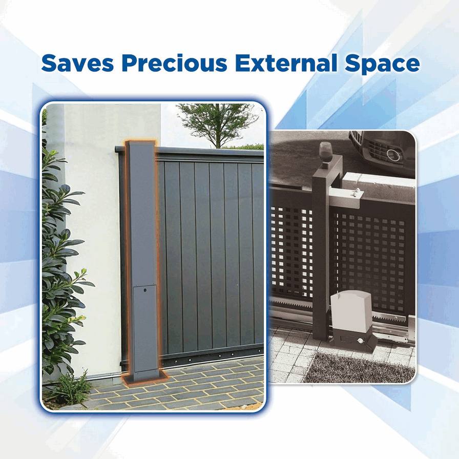 Energy-Efficient In-Post Sliding Gate Motor - Low Wattage Automatic Gate Opener for Sustainable Home & Industrial Security