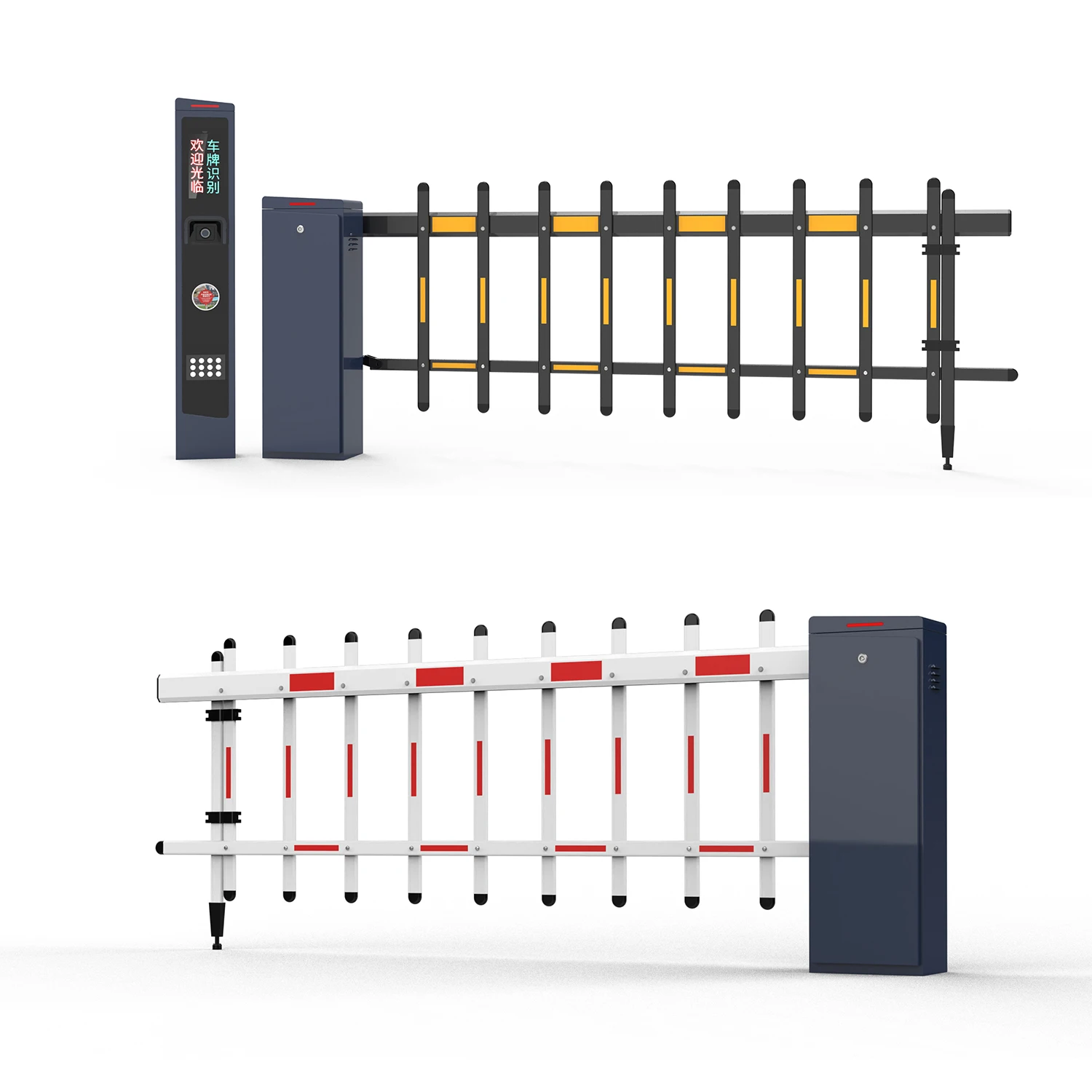 Automatic 24V Boom Barrier with LED Warning Indicator - Smart Motorized Vehicle Access Control & Traffic Management System for Philippine Properties