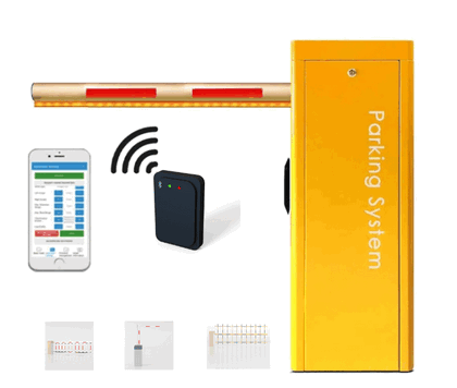 Portable 6-Meter Boom Gate Radar & Infrared Sensor - Automated Barrier Security System for Traffic Access Control